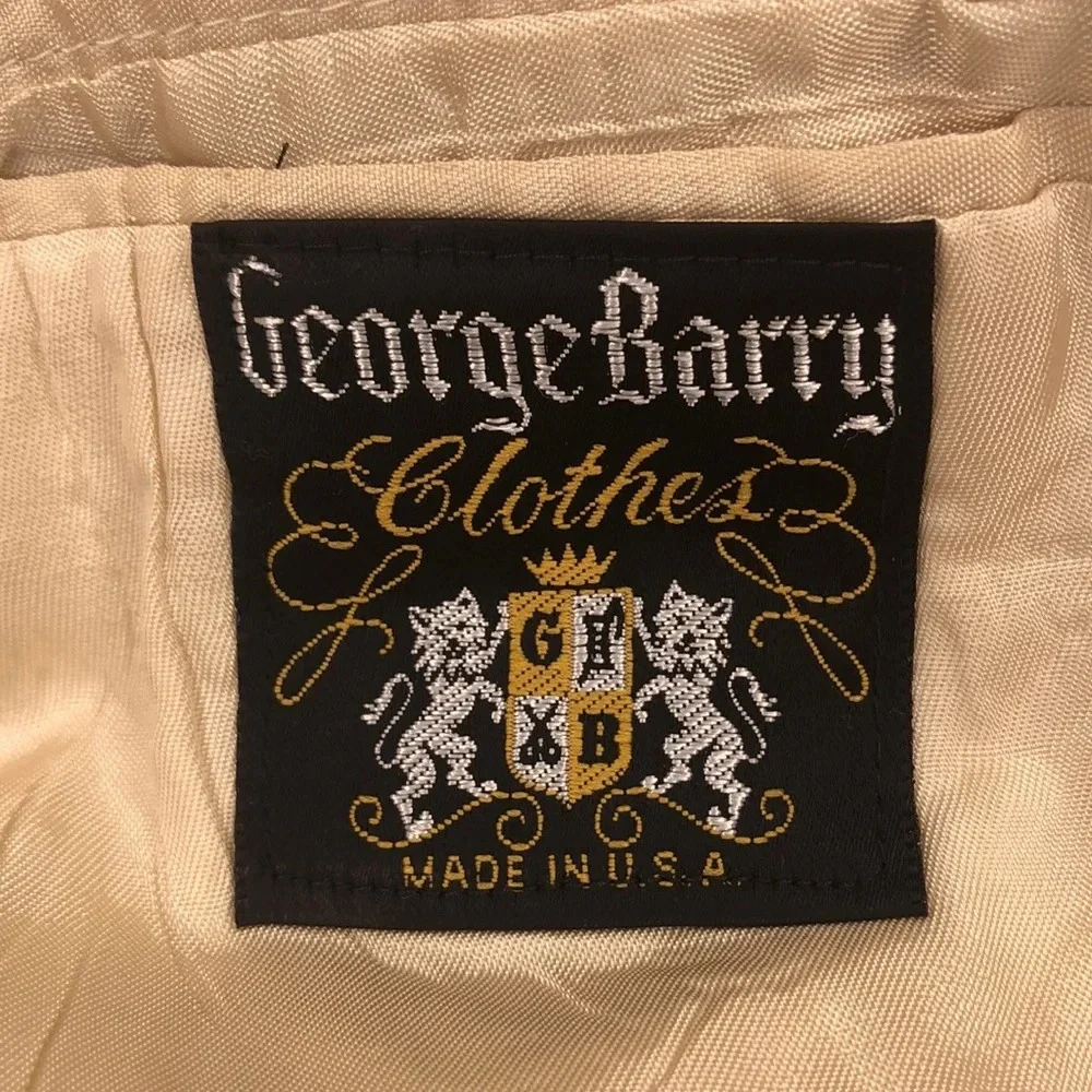 George Barry Men’s Vintage Single Breasted Linen Blazer
